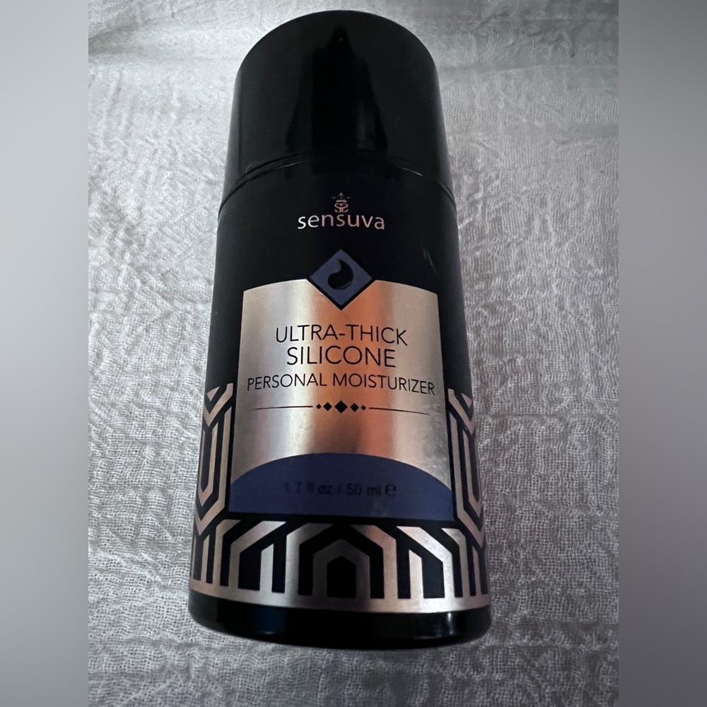 Sensuva Ultra Thick Silicone personal moisturizer lubricant. 1.7oz airtight pump